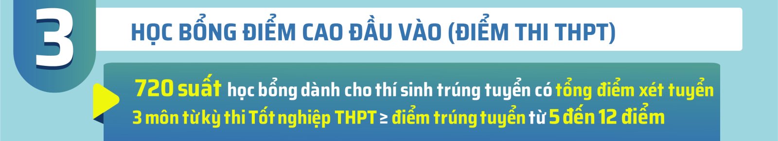 Học bổng cho Thí sinh Trúng tuyển vào trường Đại học Duy Tân năm 2023 theo phương thức Xét điểm thi THPT